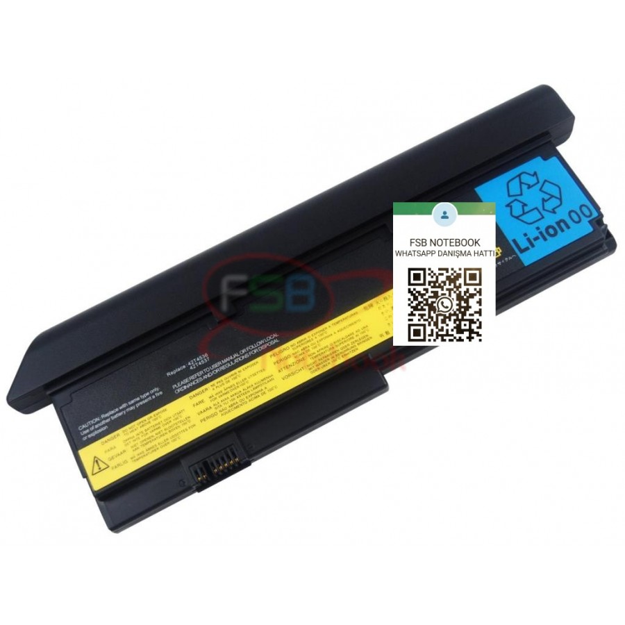 RETRO Ibm Lenovo ThinkPad X200, X201 Notebook Bataryası - 9 Cell