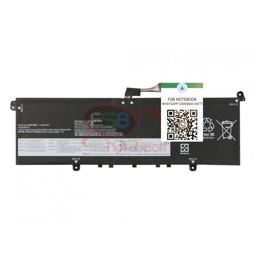 RETRO Lenovo ThinkBook 14s G2 ITL, L19M4PDD Notebook Bataryası