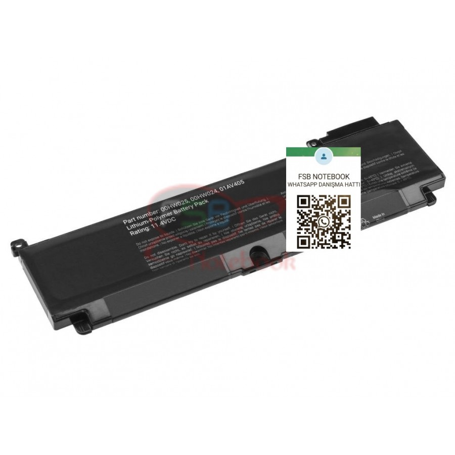 RETRO Lenovo ThinkPad T460s, T470s Notebook Bataryası - Ver.1 (Üst)